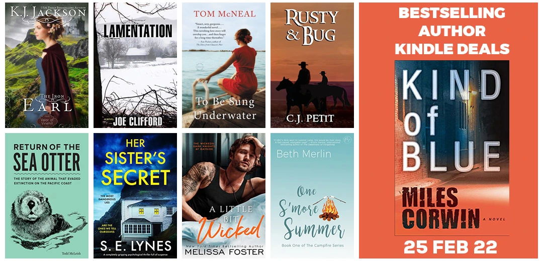 Author Book Deals, Kindle Discounts And Ebooks Deals For 25-FEB-2022