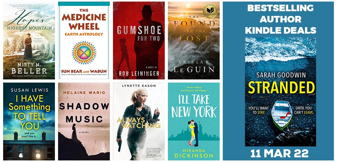 Author Book Deals, Kindle Discounts And Ebooks Deals For 11-MAR-2022